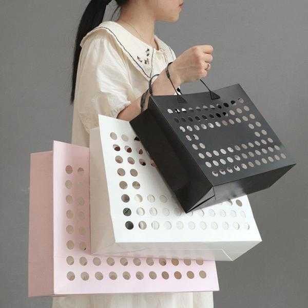 Business Shopping Gravure Printing High End Fashion Luxury Heavy Hollow Out