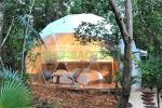 Glass Windows Outdoor Dome Tent House , Dome Clear Tent 6m Different Colors
