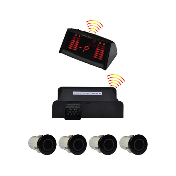58kHZ Radar Parking Sensors 4m 200mA Wireless Backup Sensors Trucks LED Display