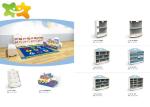 Customized Size Kids Daycare Furniture Ergonomic Structure Powder Coated
