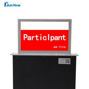 Wholesale Pop Up Electronic Nameplate Smart Drop Down Conference Electronic Table Name Card Lift from china suppliers