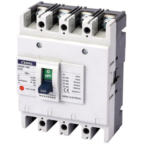 100A 4P Molded Case Circuit Breaker 18 Months Warranty Thermal & Electromagnetic