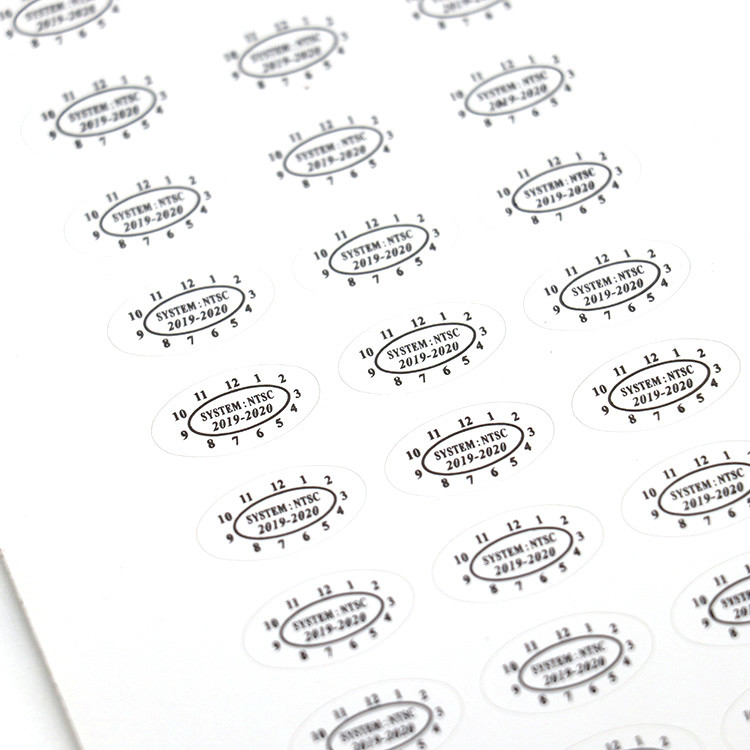CMYK Private Custom Adhesive Labels Tamper Proof Seal Stickers