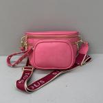 Single Handle Vintage Leather Crossbody Waist Bag for Women's Camera Shoulder