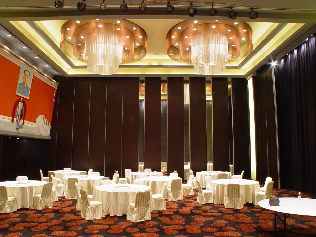Dinning Hall Movable Panel Sound Proof Partition Wall Max 4 Meter Height