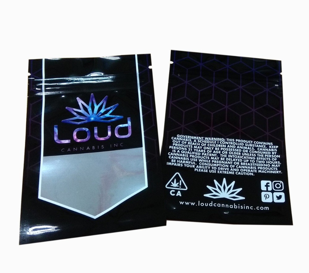 custom printed mylar k bags/candy packaging k bags