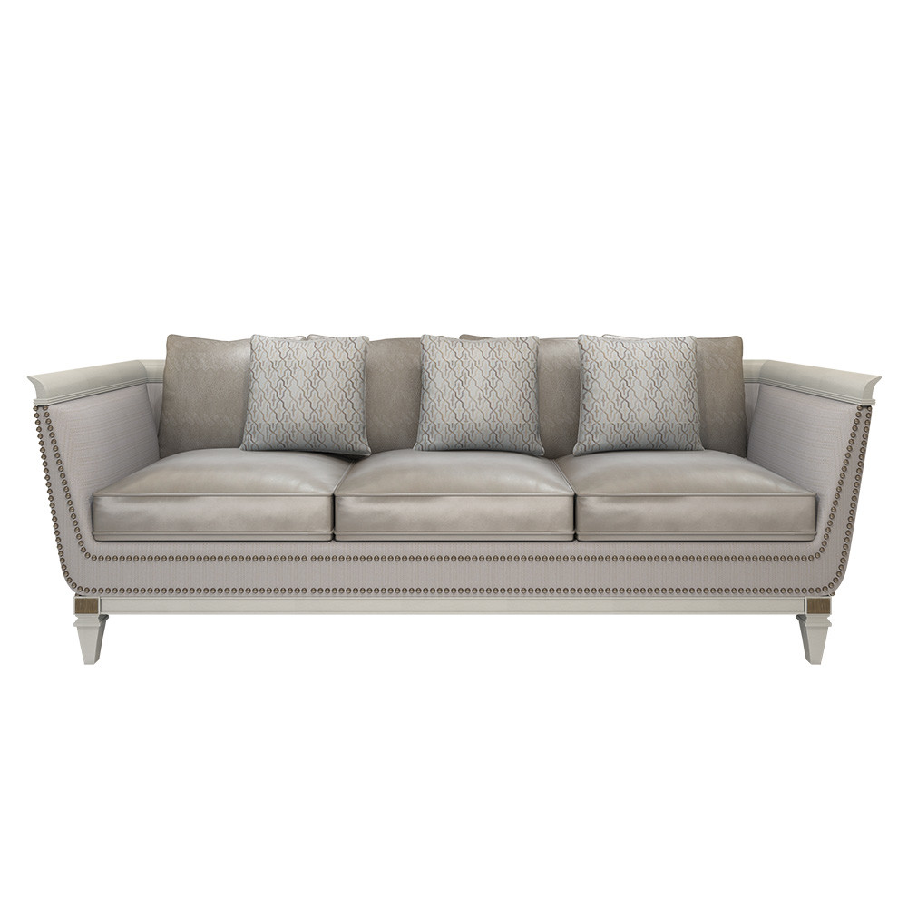 New Chinese style of Sofa chairs used Golden Stainless steel legs and High density sponge upholstered furniture
