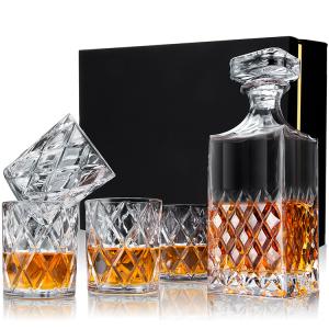 Wholesale Wholesale Fashion High Quality Lead-Free Crystal Luxury Whiskey Decanter Set from china suppliers