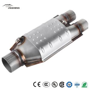 Wholesale 2&quot;, 2.5&quot; Universal Oval Euro 1 Catalytic Converter Metallic Exhaust Catalyst Auto Catalytic Converter from china suppliers