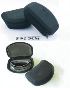 Wholesale 18.8cm 1680D Nylon Zip Up Glasses Case Skeletal EVA Zipper Sunglasses Box from china suppliers