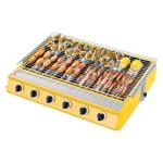 6 Burner Propane Grill Smokeless Gas Oven BBQ Rotisserie Stove for Outdoor