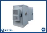 IP55 Two Doors 20U Waterproof Network Cabinet 500W Air Conditioner