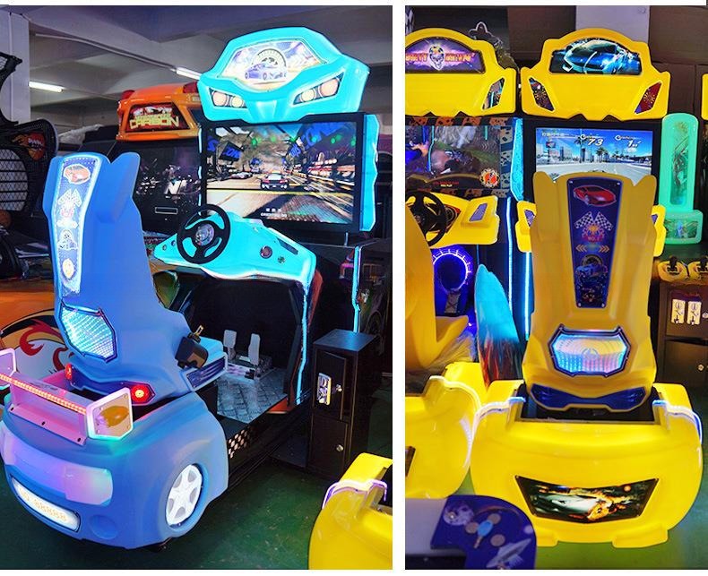 3D Video Outrun Racing Car Game Machine With Coin Operated Playing Attractive