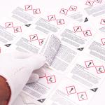 Custom Peel and Reveal Stickers / Peel Off Label Stickers for Medicine