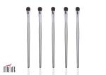 Small Silver Eyeshadow Blending Brush Natural Bristle Hair Brush For Eye Makeup