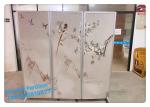 Hotel Folding Partition Wall / Doors With Wheels Indonesia Hospital Movable