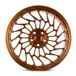 Professional custom alloy chrome 5x100 gold 18 24 inch rims gold colored car