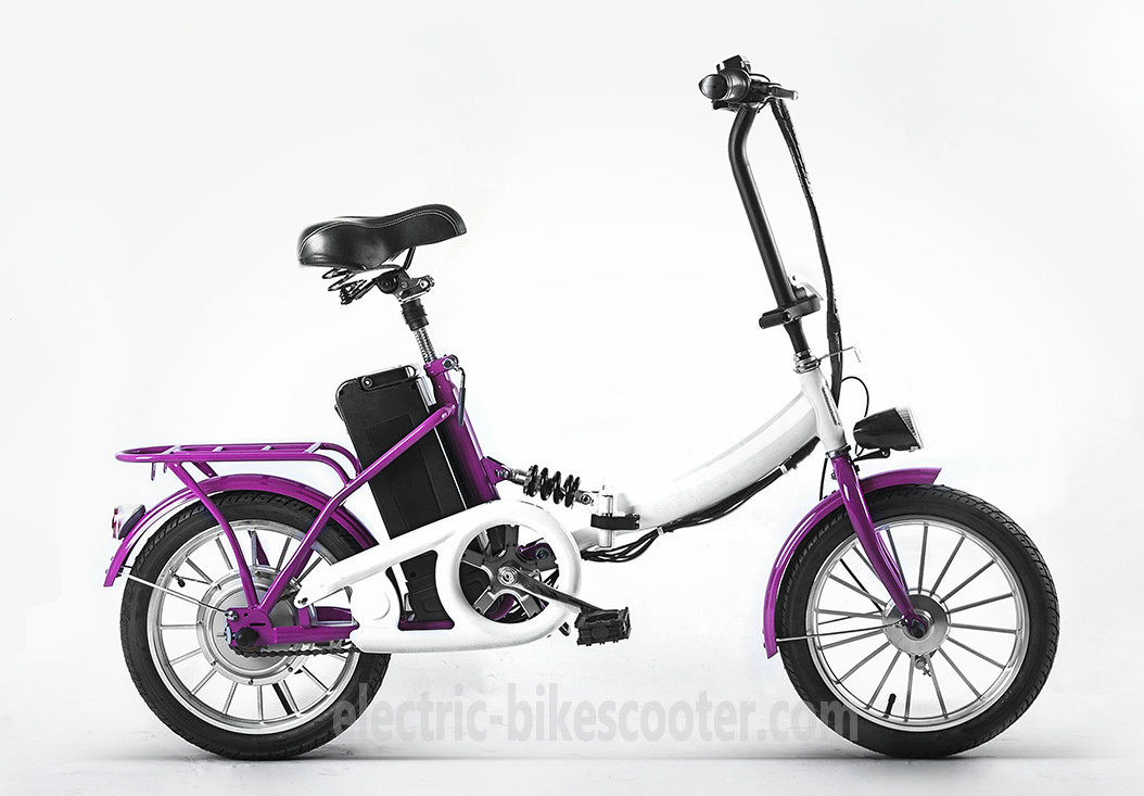 16 Inch Motorized Folding Bicycle 25km/H 36V 8.0Ah Lithium Battery