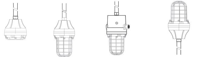 Copper Free Aluminum Explosion Proof Exit Emergency Lights 20-400W High Bay