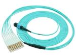 MPO Patch Cord Fiber Optic Accessories 12 Cores OM3 Multi Mode 15 Meters MPO -