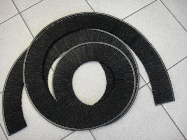 Extruded Flexible Industrial 5.0mm Back Brushes Strip With Nylon Backing
