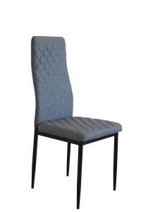 Wholesale Upholstered Diamond Lines ODM Grey Fabric Dining Chairs from china suppliers
