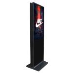 Indoor Touch Screen Information Kiosk Ultra Slim Digital Totem Double Face 49