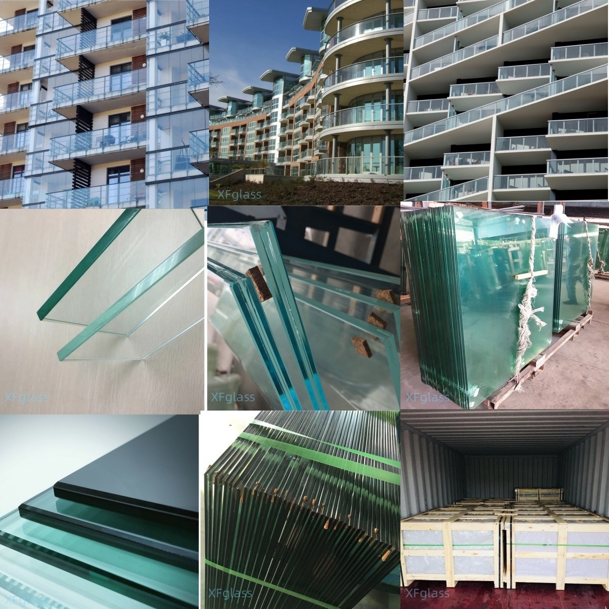 Outdoor Balcony Glass Railing Tempered Glass Toughened Glass Balustrade Railing Systems Frameless Glass Handrail Balustrade