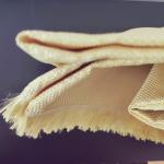 Yellow Cut Resistant Kevlar Fabric , Anti Static Flameproof Para Aramid Cloth