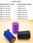 100% Polyester UV Resistant Sewing Thread 30S/2/3 High Level Color Fastness