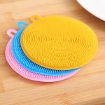 Heat Insulation Dishwashing Bulk Kitchen Supplies Silicone Dish Scrubber