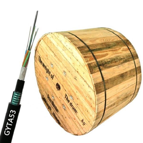 Outdoor LSZH Underground Optical Fiber Cable Armoured Moisture Proof