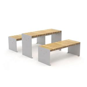 Wholesale Contemporary Furniture 180cm Metal And Wood Garden Table from china suppliers