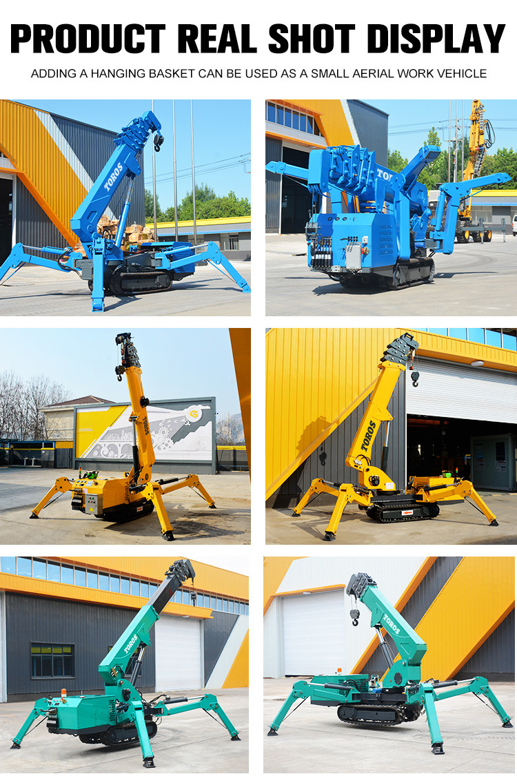 8000KG Heavy Duty Mobile Spider Crane 16m Max. Lifting Height