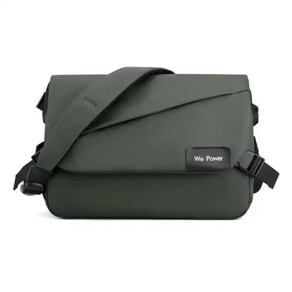 Mens Black Laptop Shoulder Messenger Bag Large Washable Sling Cross Shoulder