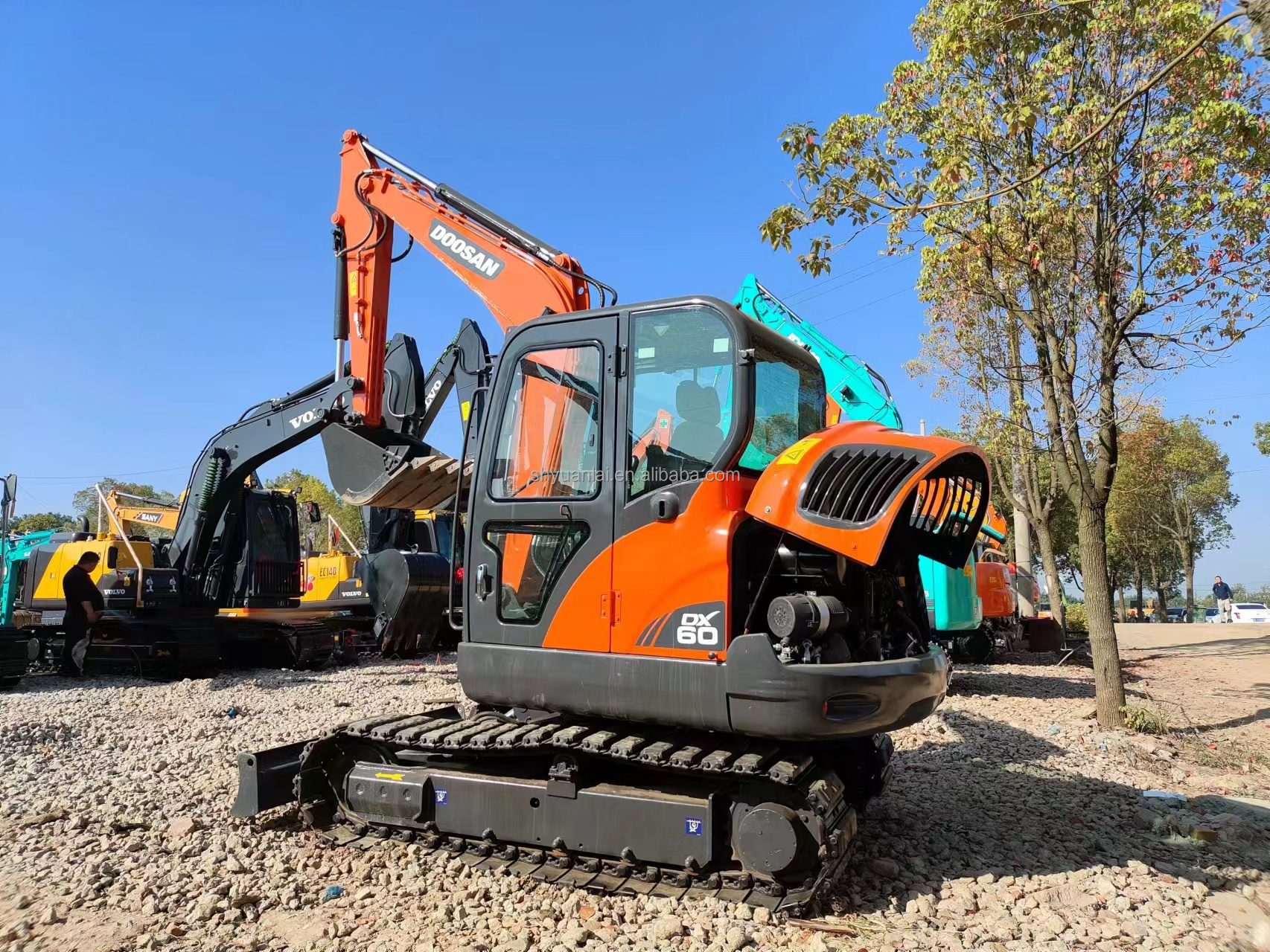 YANMAR Engine Used Doushan DX60 Excavator 6 Tons Construction Machinery