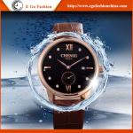 066A Fashion Business Watch Super Classic Design Rose Gold Roman Numbers Unisex