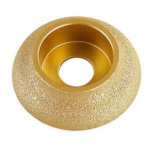 Wholesale 10mm 15mm 20mm Quartz Grinding Vacuum Brazed Diamond Cup Wheel Dia 75mm from china suppliers