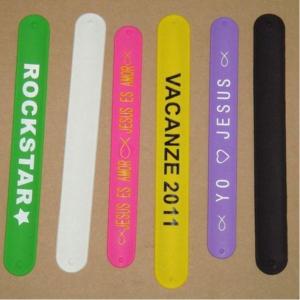 Wholesale Casting Embossed 2.0mm Custom Silicone Slap Bracelets from china suppliers