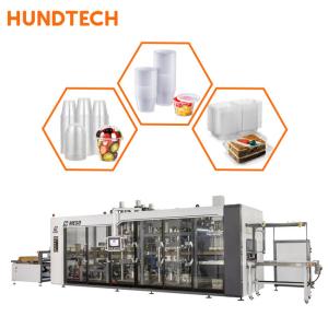 Wholesale PLA PE BOPS Flower Pot Vacuum Pressure Forming Machine 2mm Thickness 198KW from china suppliers