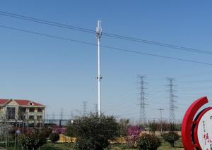 Wholesale 30m Galvanized GSM Microwave Tubular Mobile Cell Tower ，Monopole Telecommunication Steel Tower from china suppliers