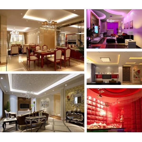 Color Changing RGB Flexible Self Adhesive Led Light Tape With Contrller CE / RoHS