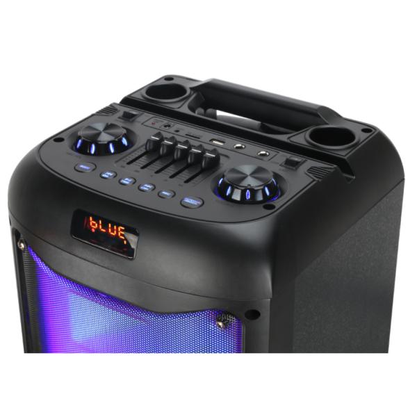 Wireless Bluetooth Portable Party Speaker with LED Lighting and Built-in Microphone for Sound