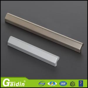 Wholesale wardrobe powder coated contemporary foggy siver aluminum furniture handle from china suppliers