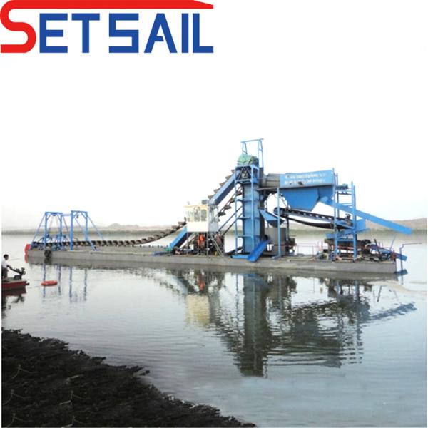 Generator Sets Chain Bucket River Mining Equipment for Gold