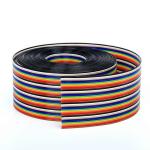UL2651 28AWG 1.27mm Pitch 10pin 12pin Rainbow Ribbon Harness Flat Cable for