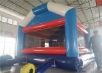 Shark Blow Up Bounce House , Outdoor Bouncy Castle Adventure Playground With