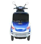 Comfortable 4 Wheel Power Scooters Blue Battery Operated Scooter Max. Speed 10km