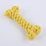 Cotton Rope Bone Dog Toy For Tooth Cleaning Anti Biting Dog Bones For Aggressive