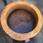 Rusty 600mm Corten Steel Fire Pits ISO9001 28 Inch Wood Burning